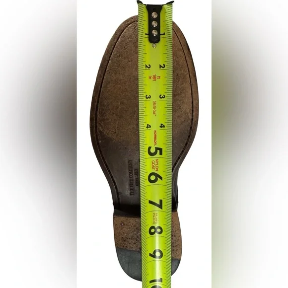 Frye Engineer Boots Brown Leather Moto Harness Mid Calf Distressed 7.5 B - Picture 14 of 16